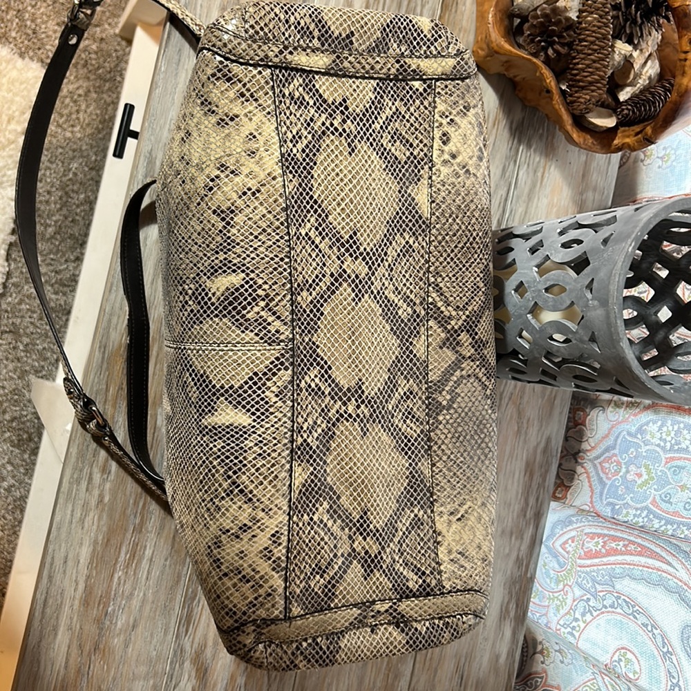 Coach Park Python Leather Carryall - image 8